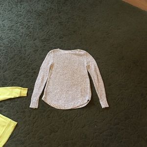 Loft XS Grey/White Sweater